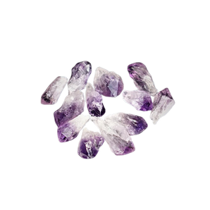 Amethyst Natural Points (100g) in Organza Bag – Calm, Protection & Spiritual Clarity - Heavenly Crystals Online