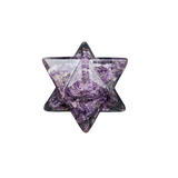 Amethyst Orgonite Merkabah Star (137g) Sacred Geometry Crystal for Healing & Energy Balance - Heavenly Crystals Online