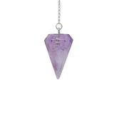 Amethyst Pendulum with Velvet Pouch – Intuition, Clarity & Spiritual Guidance - Heavenly Crystals Online