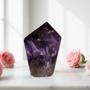 Amethyst Point (453g) - Calm, Clarity & Spiritual Protection - Heavenly Crystals Online