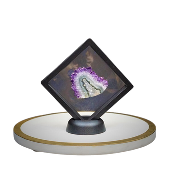 Amethyst Stalactite Slice (59g) – Flower Formation for Intuition, Calm & Spiritual Clarity - Heavenly Crystals Online