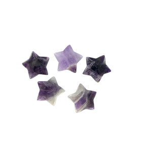 Amethyst Stars Crystal Carving - Calming Stone for Intuition & Peace - Heavenly Crystals Online