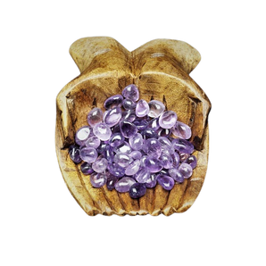 Amethyst Chips - 100 grams in an organza pouch