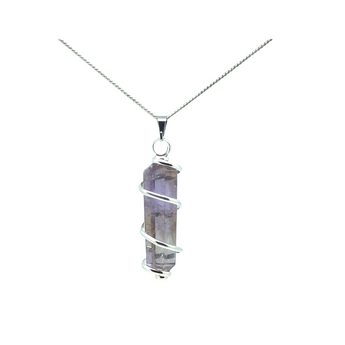 Ametrine Double Terminated Pendant – Balance, Clarity & Manifestation - Heavenly Crystals Online