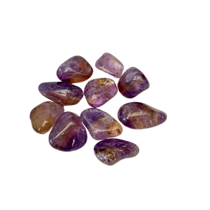 Ametrine Tumbled Stones – Balance, Harmony & Spiritual Growth - Heavenly Crystals Online
