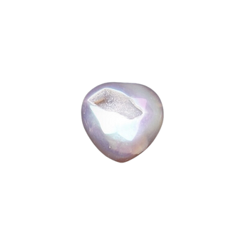 Angel Aura Amethyst Druzy Heart (83g) High Vibration Crystal for Intuition & Emotional Healing - Heavenly Crystals Online