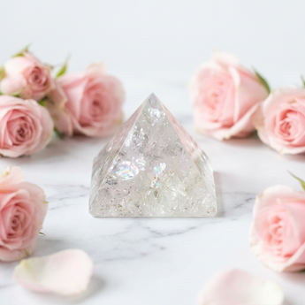 Angel Aura Quartz Pyramid – Peace, Light & Higher Spiritual Connection - Heavenly Crystals Online