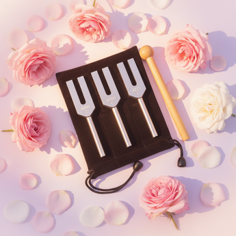 Angel Tuning Fork Set | 4096 4160 4225 Hz | Angelic Connection - Heavenly Crystals Online