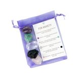 Anxiety Crystal Kit - Calming Stones for Stress Relief & Emotional Balance - Heavenly Crystals Online