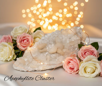 Apophyllite Cluster (1.707kg) – High‑Clarity Crystal for Light, Purification & Upliftment - Heavenly Crystals Online