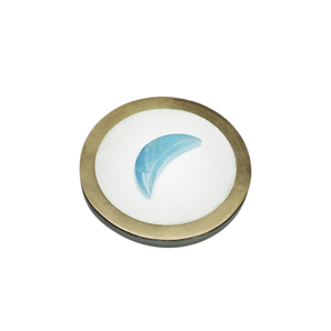 Aquamarine Moon Crystal (15g) Calm, Insight & Soothing Energy - Heavenly Crystals Online