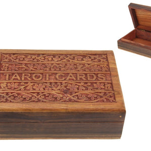 Wooden Trinket Box - Tarot Card Sheesham Wooden Box