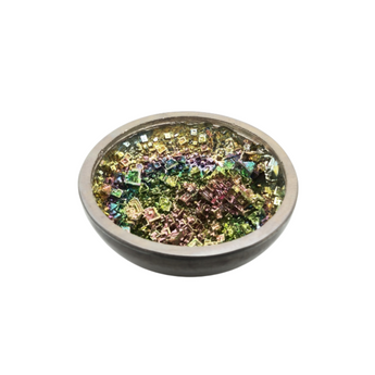 Bismuth Rainbow Bowl (476g) Iridescent Crystal Display Bowl for Energy & Decor - Heavenly Crystals Online