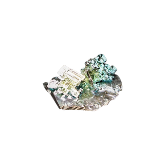 Bismuth Rainbow Cluster (336g) – Iridescent Crystal Art for Energy, Creativity & Decor - Heavenly Crystals Online