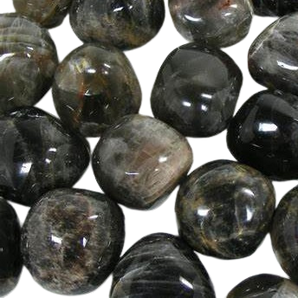 Black Moonstone Orb Tumbled Stone – Intuition, Protection & Spiritual Growth - Heavenly Crystals Online