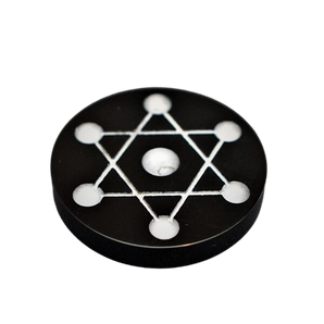 Black Obsidian Crystal Grid – Protection, Grounding & Energy Shielding Plate - Heavenly Crystals Online