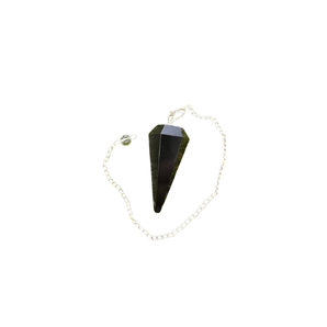 Black Obsidian Faceted Pendulum – Protection, Grounding & Intuition - Heavenly Crystals Online