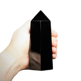 Black Obsidian Generator Point (887g) – Protection, Grounding & Energetic Shielding - Heavenly Crystals Online