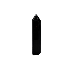 Black Obsidian Moon Phase Generator Point (120g) – Protection, Grounding & Lunar Energy Alignment - Heavenly Crystals Online