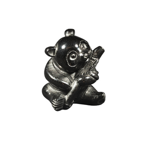 Black Obsidian Panda (317g) – Strength, Calm, Grounding & Inner Harmony - Heavenly Crystals Online 