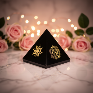 Black Obsidian Pyramid – Protection, Grounding & Energy Shielding - Heavenly Crystals Online