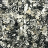 Black Rutilated Quartz Chips (100g) Pouch for Clarity & Grounding - Heavenly Crystals Online