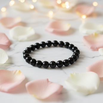 Black Tourmaline Bracelet – Protection, Grounding & Energy Shielding - Heavenly Crystals Online