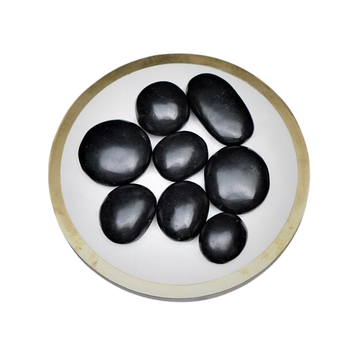 Black Tourmaline Flat Worry Stone – Protection, Grounding & Energy Shielding - Heavenly Crystals Online