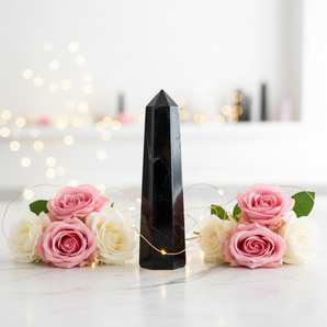 Black Tourmaline Generator Point – Protection, Grounding & Energetic Shielding - Heavenly Crystals Online