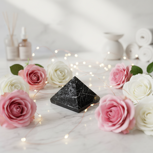Black Tourmaline Pyramid – Protection, Grounding & EMF Shielding Crystal - Heavenly Crystals Online