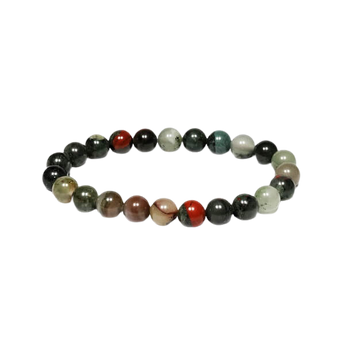 Bloodstone African Jasper Bracelet (8mm) Strength, Courage & Vitality - Heavenly Crystals Online
