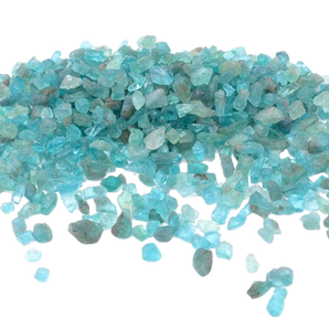 Blue Apatite Chips - 100 grams in an organza pouch