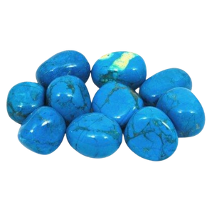 Blue Howlite Tumbled Stone - Large