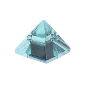 Blue Obsidian Pyramid - 40mm