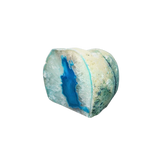 Blue Agate Candle Holder include tealight candle (1.026kg) Calm, Protection & Ambient Glow - Heavenly Crystals Online