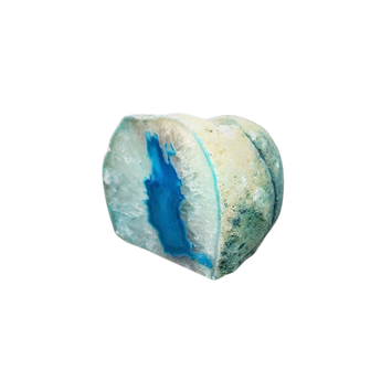 Blue Agate Candle Holder include tealight candle (1.026kg) Calm, Protection & Ambient Glow - Heavenly Crystals Online