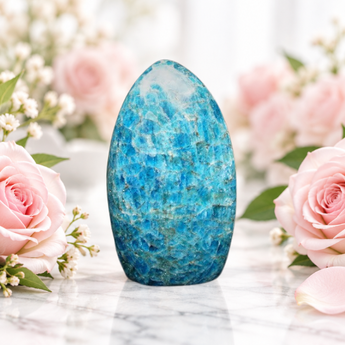 Blue Apatite Freeform (667g) Inspiration, Clarity & Manifestation Energy - Heavenly Crystals Online