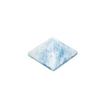 Blue Calcite Pyramid (105g) – Calming, Soothing & Emotional Healing Crystal - Heavenly Crystals Online