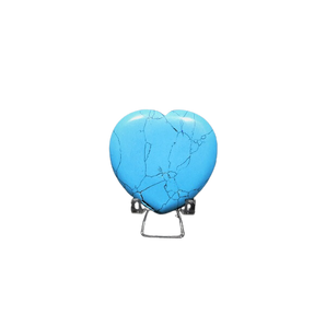 Blue Dyed Howlite Heart (35g) – Calm, Clarity & Stress Relief - Heavenly Crystals Online