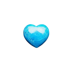 Blue Dyed Howlite Puff Heart (40mm) – Calm, Clarity & Stress Relief - Heavenly Crystals Online