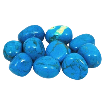 Blue Dyed Howlite Tumbled Stone – Calm, Communication & Spiritual Harmony - Heavenly Crystals Online
