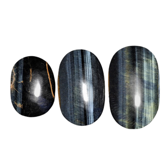 Blue & Golden-Brown Tiger Eye Palm Stone – Strength, Clarity & Grounding - Heavenly Crystals Online