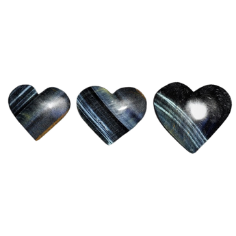 Blue & Golden‑Brown Tiger’s Eye Heart – Protection, Insight & Balanced Energy - Heavenly Crystals Online