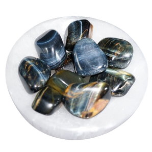 Blue & Golden‑Brown Tiger’s Eye Tumbled Stones – Grounding, Clarity & Transformation - Heavenly Crystals Online