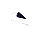Blue Goldstone Pendulum (Manmade - glass with copper) with Velvet Pouch - Intuition & Focus - Heavenly Crystals Online
