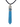 Blue Howlite DT Point Pendant with Black Cord - Heavenly Crystals Online