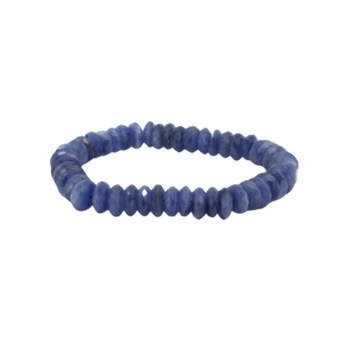 Blue Kyanite Rondelle Bracelet – Clarity, Balance & Inner Harmony - Heavenly Crystals Online
