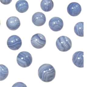 Blue Lace Agate Sphere (20mm) – Calming Crystal for Peace, Clarity & Gentle Communication - Heavenly Crystals Online