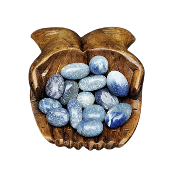 Blue Quartz Tumble - Soothing Energy, Balance & Inner Peace - Heavenly Crystals Online