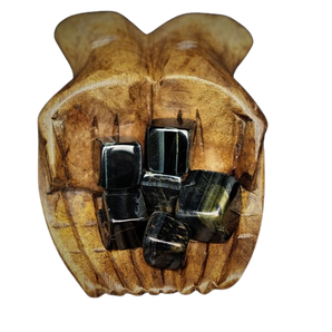 Blue and Golden-Brown Tiger’s Eye Square Tumbled Stones (Hawk’s Eye) – Protection, Focus & Inner Strength - Heavenly Crystals Online